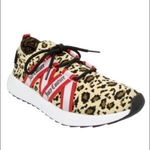 JUICY COUTURE Animal Print Knit Flex Athletic Shoes